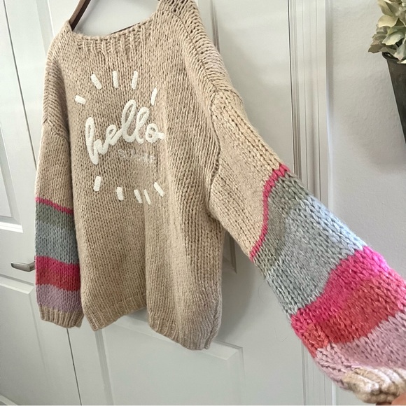 Saltwater Luxe Hello Sunshine Chunky Knit Cardigan Size XL - Picture 13 of 13